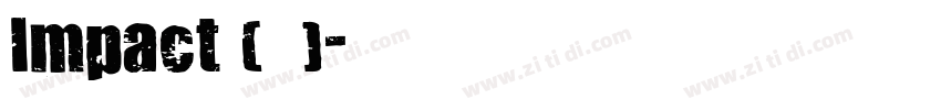 Impact (黑体)字体转换